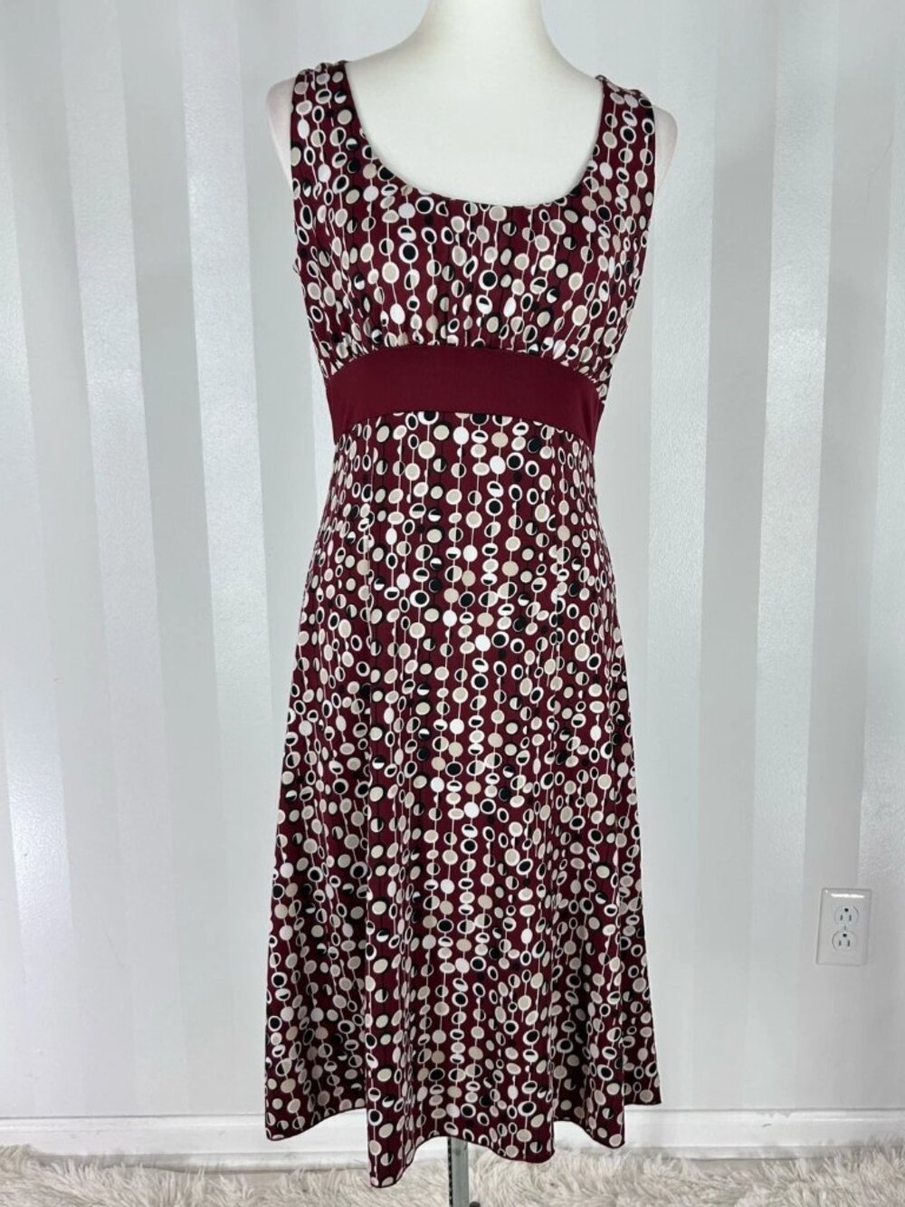 BIAGGINI Women’s Multicolor Fit & Flare Sleeveless Dress